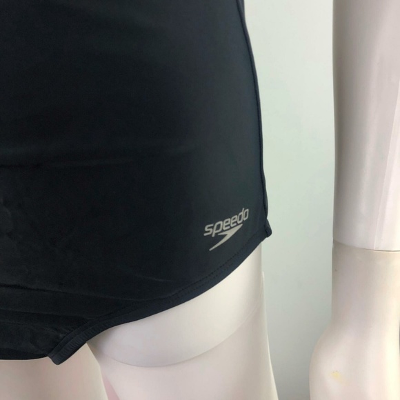 Speedo Size 6 Black One Piece Swimsuit - Picture 6 of 8